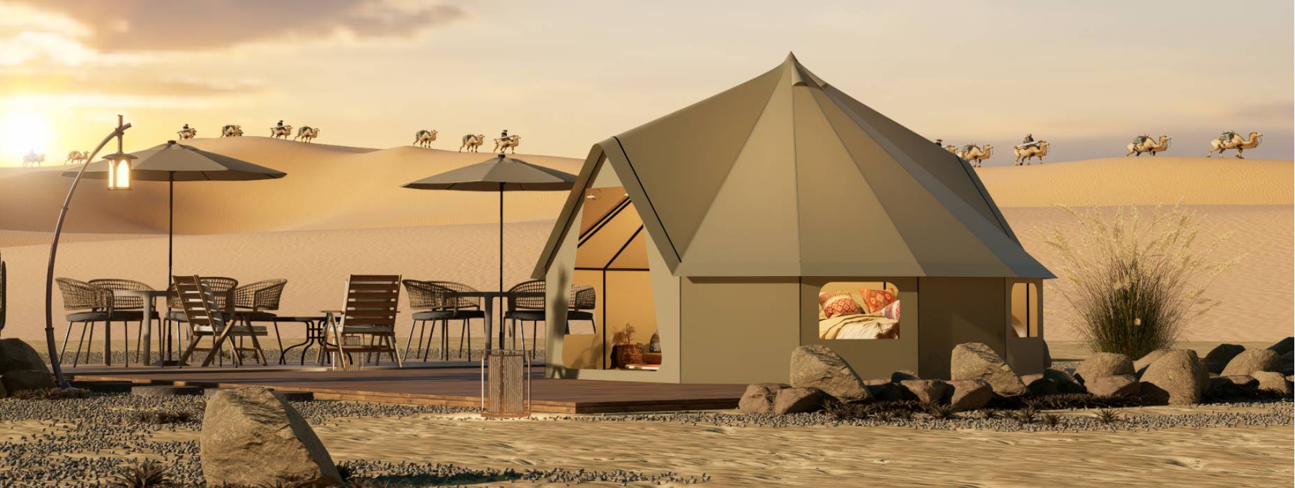 张家川露营酒店帐篷产品